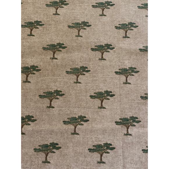 Spectrum Fabrics fabric tree print vintage swatch medium weight 1 yard 21” - Picture 1 of 4